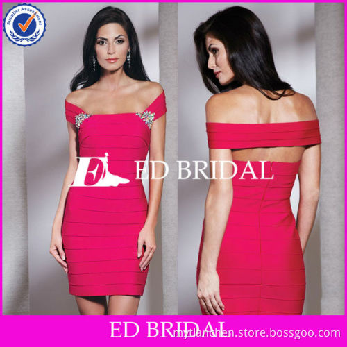 Cocktail Dress Evening Off the Shoulder Bandage Dress